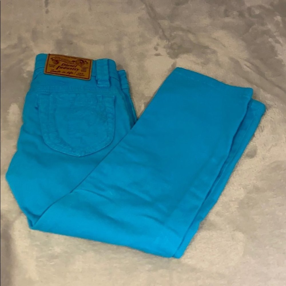 Diesel Kids Boys Blue Casual Summer Dress Pants Size 4